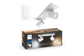 Smart Home - Älykoti - Philips Hue Runner Double Kohdevalaisin - Valkoinen - Dimmer Switch - 929003812001