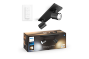 Smart Home - Älykoti - Philips Hue Runner Double Kohdevalaisin - Musta - Dimmer Switch - 929003811801