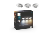 Smart Home - Älykoti - Philips Hue Adore Kylpyhuoneen Upotettava Alasvalaisin - Kromi - 3-Pack - 929003807901