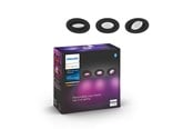 Smart Home - Älykoti - Philips Hue Centura Recessed Kohdevalaisin Pyöreä - Musta - 3-Pack - 929003809501