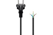 Virtakaapelit (ulkoinen) - Pro Safety plug cord for assembly 2 m black - 4040849947018