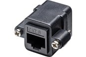 Verkkokaapelit - Pro RJ45 mounting adapter with mounting flange Musta - Musta - 4040849813658