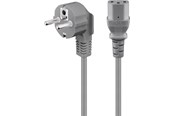 Virtakaapelit (ulkoinen) - Pro Cold-device Liitäntä cord angled 2 m Harmaa - 4040849500763