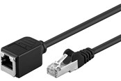 Verkkokaapelit - Pro CAT 5e extension cable F/UTP Musta 1 m - 4040849918865