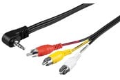 Audiokaapelit - Pro Adapter cable composite audio/video to 3.5 mm - 4040849502095