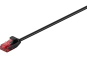 Verkkokaapelit - Pro CAT 6 slim patch cable U/UTP Musta - 4040849937507