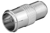 Audiokaapelit - Pro F-sovitin: F uros (Pikakiinnitys) > F naaras - 4040849113703
