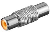 Audiokaapelit - Pro RCA-sovitin naaras-naaras metalliversio - 4040849116148