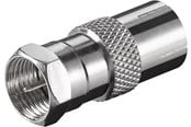 Audiokaapelit - Pro F-sovitin: F uros > Koaksiaali naaras - 4040849116247