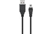 USB kaapelit - Pro Mini USB sync and charging cable Musta - 4040849467127