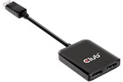 Näyttökaapeli - Club 3D HDMI 2.0bMST HUB DP 1.4 TO 2 HDMI TUKEE JOPA 2x HDMI 2.0b:ta - CSV-7200H
