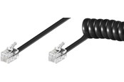 Puhelinkaapelit - Pro Phone handset spiral cable CCA (copper-clad aluminium) - 4040849502705