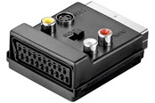 Näyttökaapeli - Pro SCART to Komposiittivideo and S-Video adapter IN/OUT with SCART passthrough - 4040849503122