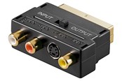 Näyttökaapeli - Pro SCART -komposiitti audio/video ja S-Video -sovitin SISÄÄN/ULOS - 4040849504990