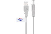 USB kaapelit - Pro USB-A <-> USB Mini-B (4-pin) - 3m - Harmaa - 4040849508325