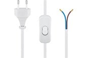 Sisäiset virtakaapelit - Pro Euro cord for assembly with switch 1.5 m Valkoinen - 4040849513497