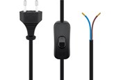 Sisäiset virtakaapelit - Pro Euro cord for assembly with switch 1.5 m Musta - 4040849513503