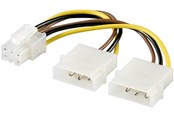 Sisäiset virtakaapelit - Pro Power cable/adapter for PC graphics card 6-pin PCI-E/PCI Express - 4040849513602