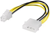 Sisäiset virtakaapelit - Pro PC Teho cable/adapter 5.25 inch male to ATX12 P4 4-pin - 4040849513626