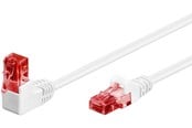 Verkkokaapelit - Pro LAN CAT 6 U/UTP - 90° - Valkoinen - 5m - 4040849515255