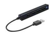 USB hub - Speed-Link Nopea linkki ohut USB hub - 4 porttia - Musta - SL-140000-BK