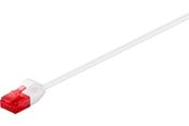 Verkkokaapelit - Pro LAN CAT 6 slim U/UTP - Valkoinen - 0.1m - 4040849715495