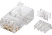 Verkkokaapelit - Pro RJ45 plug CAT 6a UTP unshielded (10 pack) - Läpinäkyvä - 4040849725012