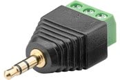 Audiokaapelit - Pro Liittimien kenttä 3-napainen > 3,5 mm uros (3-napainen stereo) - 4040849767456