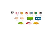 Roolileikit - Brio 25 Patterned Wooden Blocks - 30112