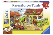 Palapelit - Ravensburger Working On The Farm 2x12p - 10107560