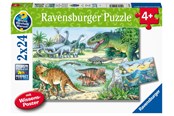 Palapelit - Ravensburger Dinosaurs Of Land And Sea 2x24p - 10105128