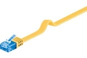 Verkkokaapelit - Pro CAT 6A U/UTP flat - Keltainen - 1m - 4040849963070