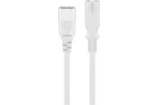 Sisäiset virtakaapelit - Pro Extension cord C7/C8 2 m Valkoinen - 4040849972003