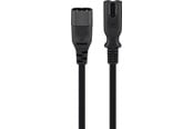 Virtakaapelit (ulkoinen) - Pro Extension cord C7/C8 2 m Musta - 4040849972010