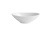 Kattaus - Pillivuyt Plissé Bowl oval 16 x 10 x 4.5 cm Valkoinen - 19473