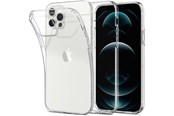 Puhelin - Kannet ja kotelot - Spigen Liquid Crystal - clear - iPhone 12/Pro - ACS01697