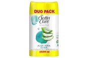 Parranajokoneet - Satin Care Oheistarvikkeet -karvanajogeeli, Aloe Vera 2x200 ml - 7702018601899