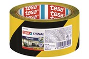 Teipit ja Liimat - tesa Signal Premium Warning Merkintä Tape 66m x 50mm Yellow-Black - 58130-00000-01