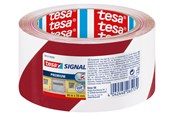 Teipit ja Liimat - tesa Signal Premium Warning marking tape 66m x 50mm Red-White - 58131-00000-01