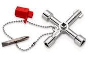 Työkalut putkitöihin - KNIPEX Sähkökaapin avain, tavanomaisiin kaappeihin ja sulkujärjestelmiin - 00 11 03