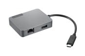 USB hub - Lenovo USB-C Matka Gen2 - hub USB hub - Harmaa - GX91A34575