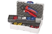 Työkalut - KNIPEX Puristuslajitelma, Muovikauluksellisille pääteholkeille - 97 90 09