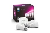 Smart Home - Älykoti - Philips Hue Color A60 E27 1100 Lumen - Aloituspakkaus 3 lamppua + Hue-silta - 929002468811