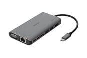 Telakointiasemat - Deltaco USB-C dockningsstation HDMI/VGA/2xUSB-A PD - USBC-HDMI18