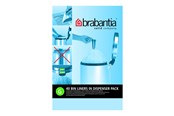 Siivous - brabantia Size G - trash can liner - high-density polyethylene (HDPE) - white - pack of 40 - 37 56 68