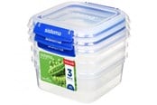 Keittiötarvikkeet - Sistema Neliö Klip It Plus 3 pakkaus 1,15 L - 881630
