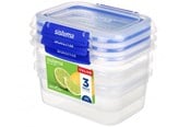 Keittiötarvikkeet - Sistema Suorakulmainen Klip It Plus 3 Pack 1L - 881613