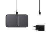 Puhelin - Adapterit & Laturit - Samsung Langaton laturi Duo (with cable) - Musta - EP-P5400TBEGEU