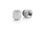 DIY Vesijäähdytys - Bitspower water-exhaust fitting (Glorious Silver) (2 PCS ) - BPTA-EFW-V2-GS