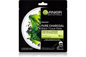Kasvojen hoito - Garnier Skin Pure Charcoal Black Sheet Mask with Seaweed Extract - 359347